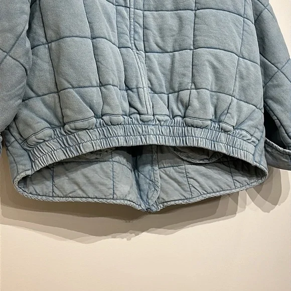 Free People Light Blue Quilted Jacket - Picture 9 of 16